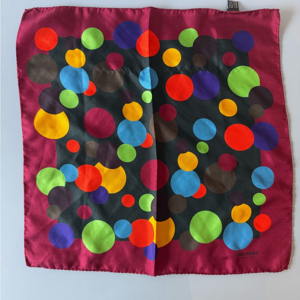 Duchamp Multicolor Polka Dot Pocket Square